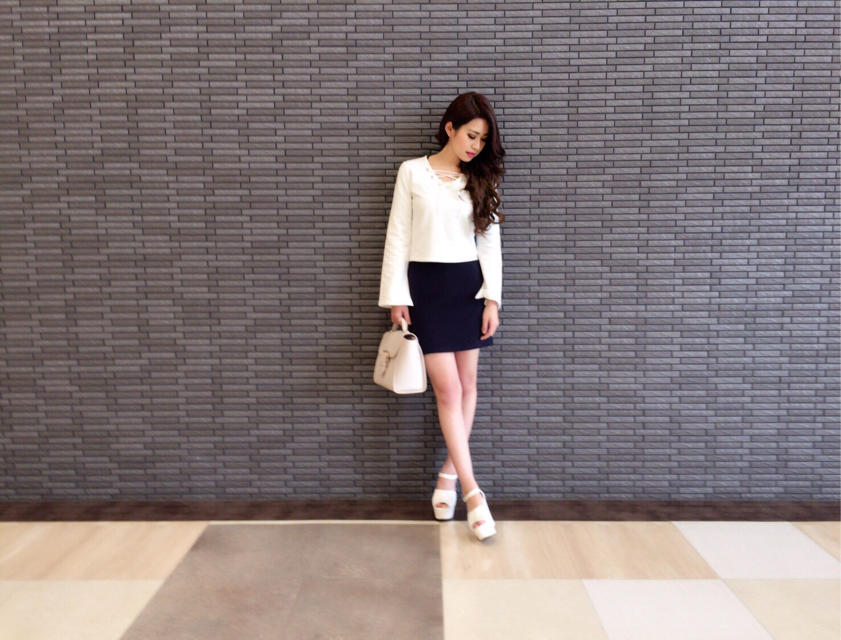 レースアップ♡カットソー