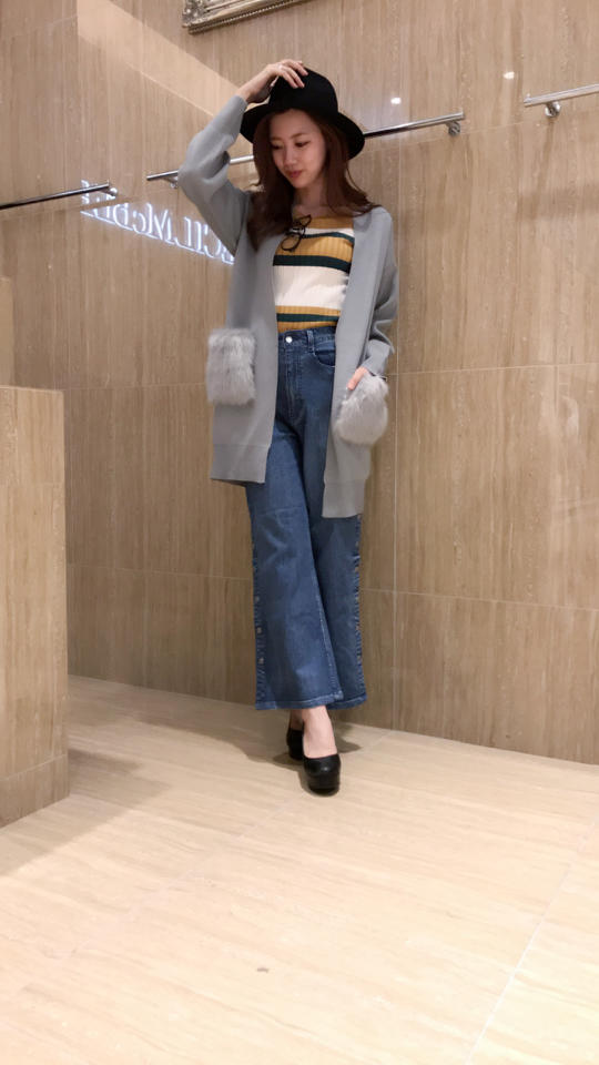 ファー付きcardigan♡ maho