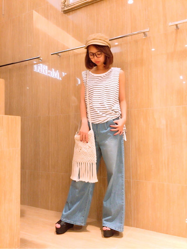 裾しばりノースリトップス ❤︎ RINA
