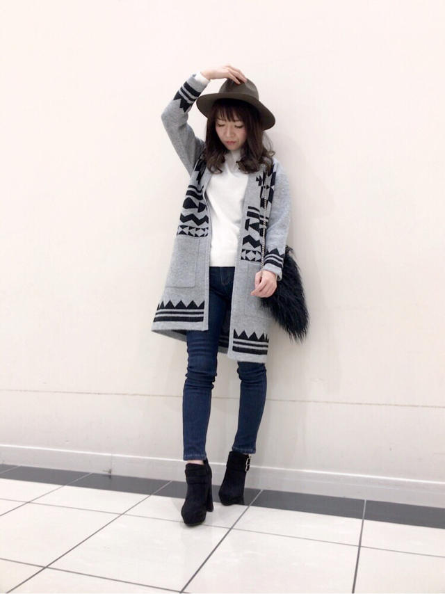 オルテガ柄ロングカーディガン❤️New!