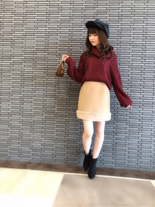 裾ファースカート❤️