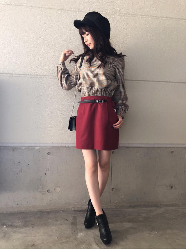 チェックTOPS❤️ガーリーコーデ！