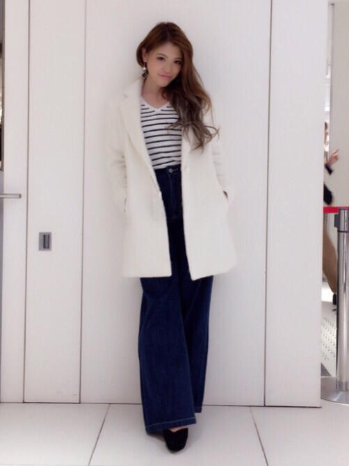 ヘビロテ間違いなし♥️！！シンプルチェスター＆カジュアルコートインコーデ♥️♥️なみ