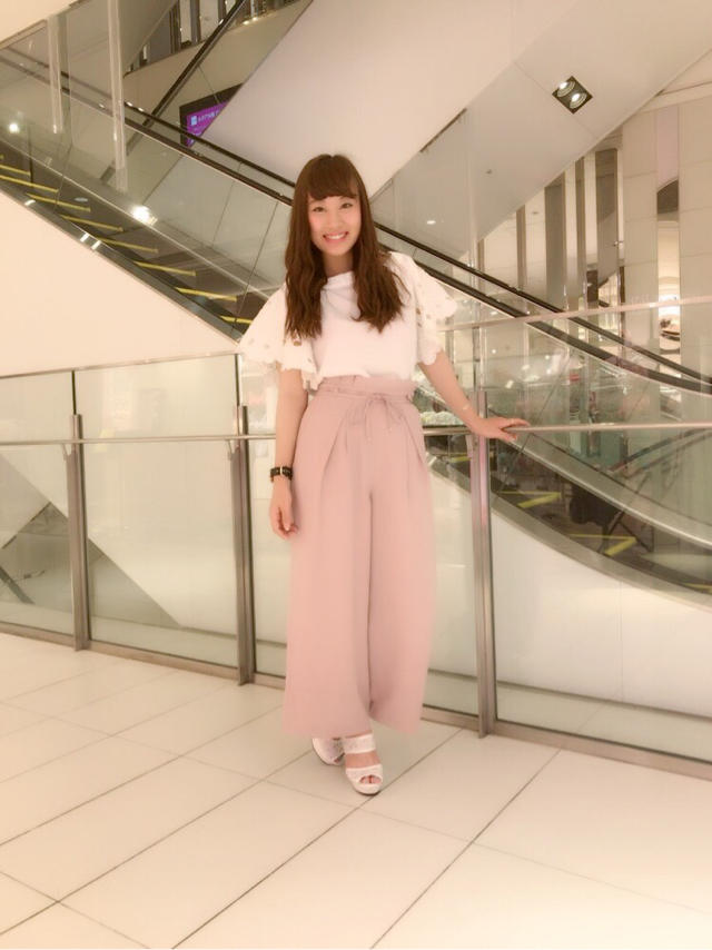 みなみちゃん♡新作ワイドパンツで女っぽコーデ♡ゆうき