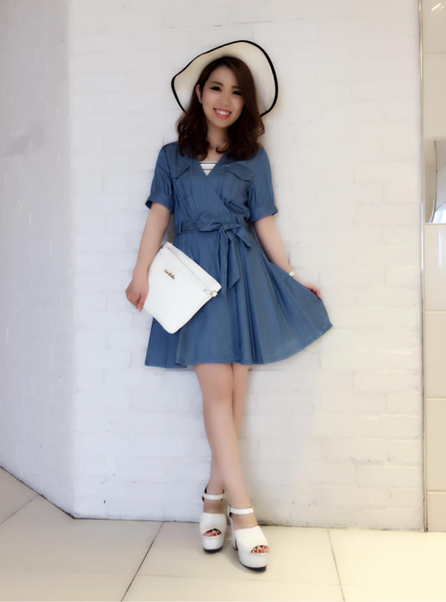 ルクア先行販売♡カシュクールシャツOP♡もきゅチーフと…\(//∇//)\有希