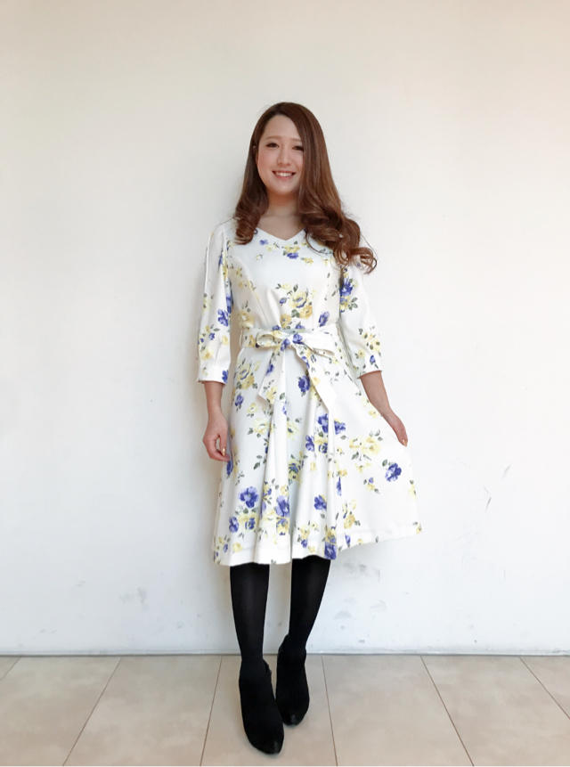 花柄で上品フェミニン♡