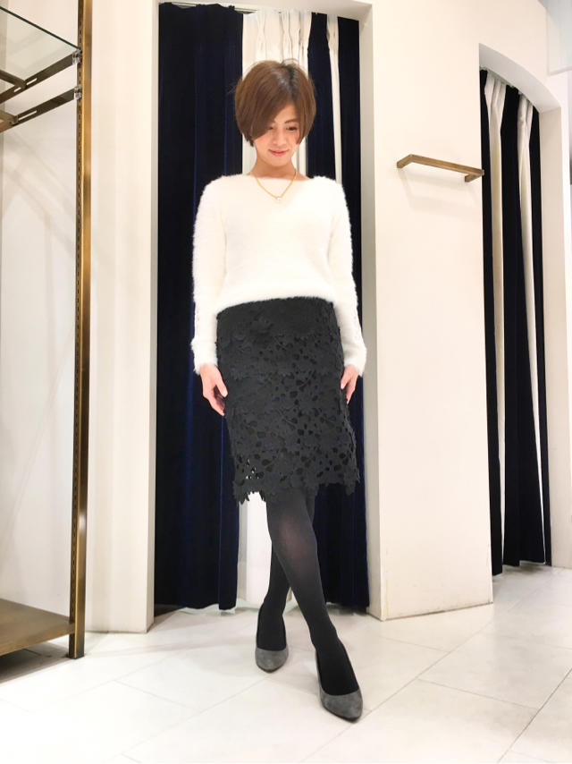 フェザーニットで暖かお洒落に♡