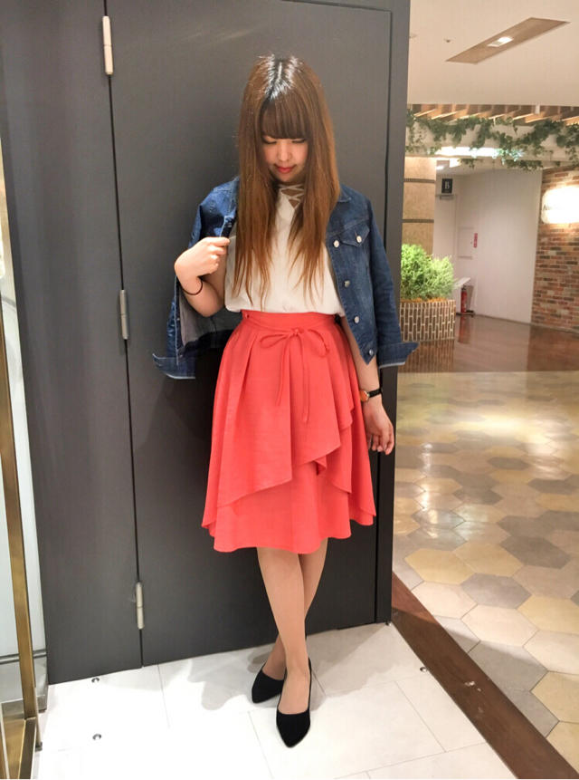 購入商品( ^ω^ )♡トレンドカラースカート♪