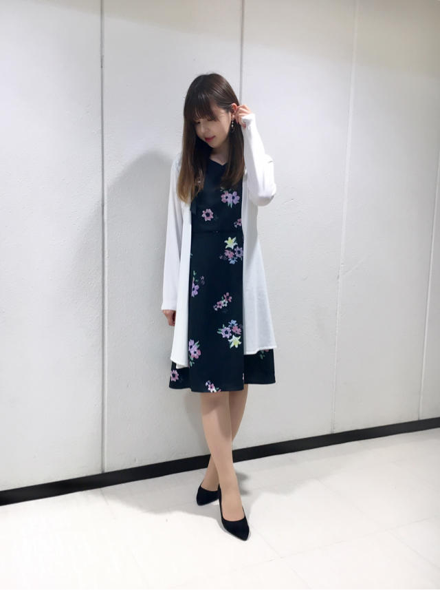 春コーデに必須！レースロングカーデ★お花見♡