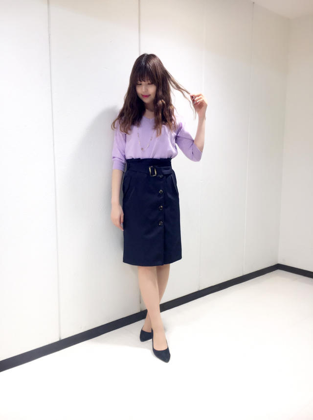 トレンド♡袖シアーオパールニット♪