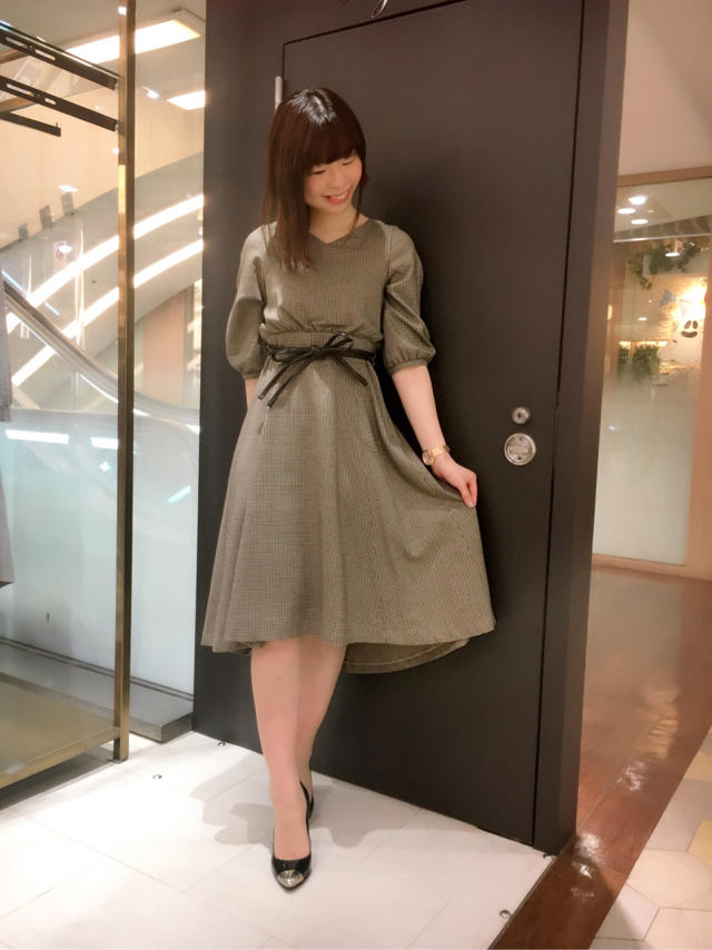 チェックイレヘムミモレワンピース♡パンケーキ♪♪