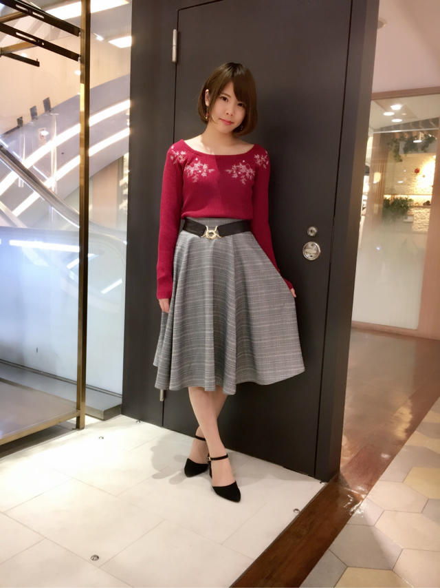チェックフレアスカート♡♡上品レディなシルエット♪