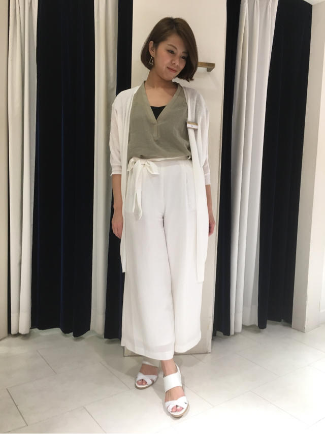 ワイドパンツを着てみよう！！
