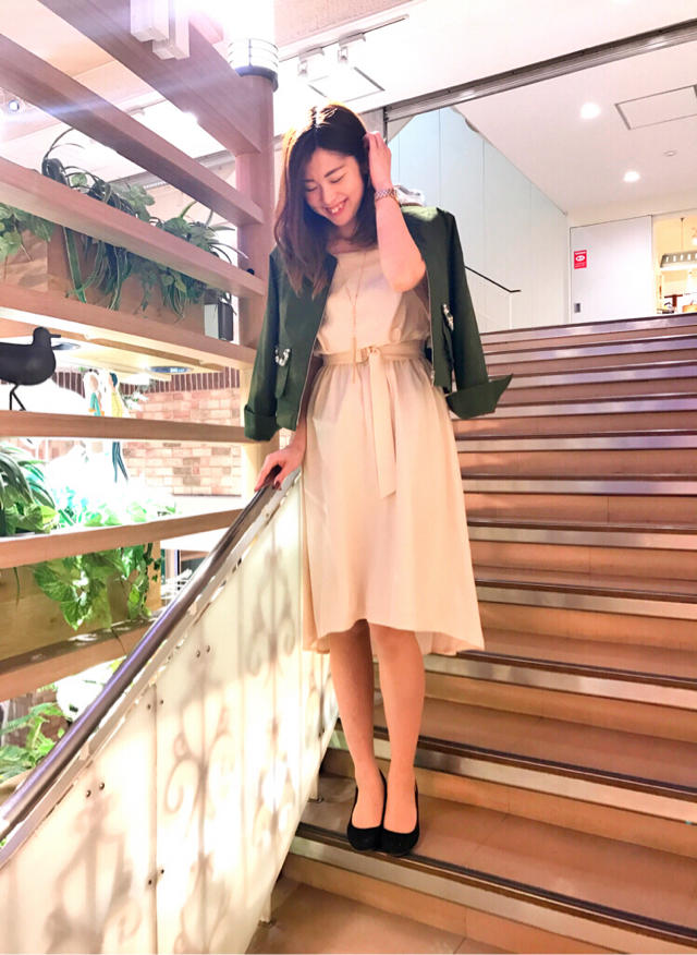 お花見シーズンにぴったり♡ビジュー付きジャケット♡