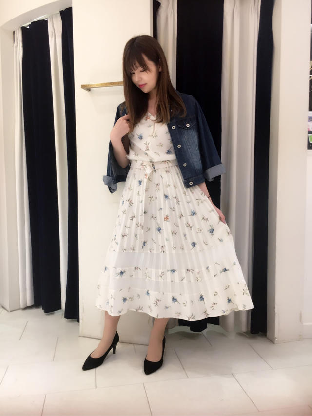 フラワープリントワンピース♪本日WポイントDay♡