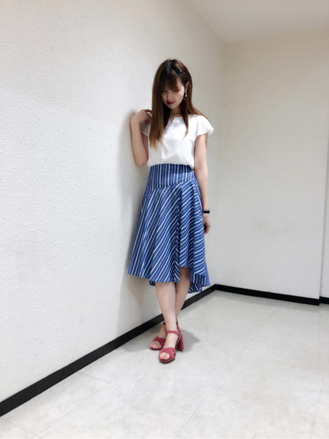 綿100%美シルエットスカート♪