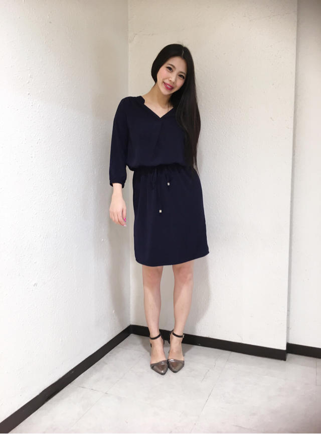 とろみ上品ワンピ♡