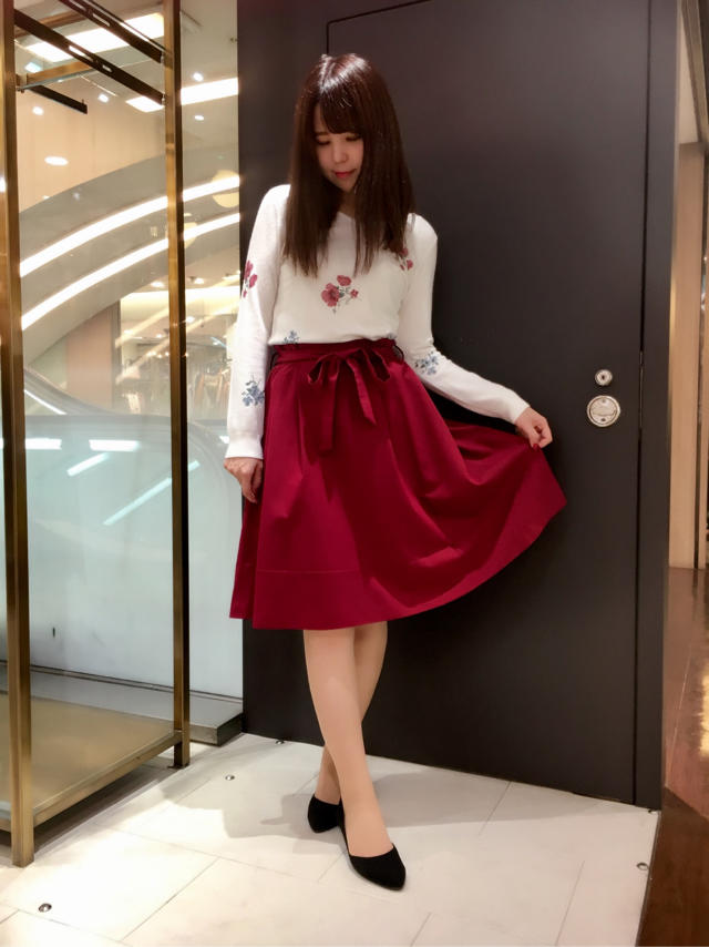 大人気！フラワープリントニット♡