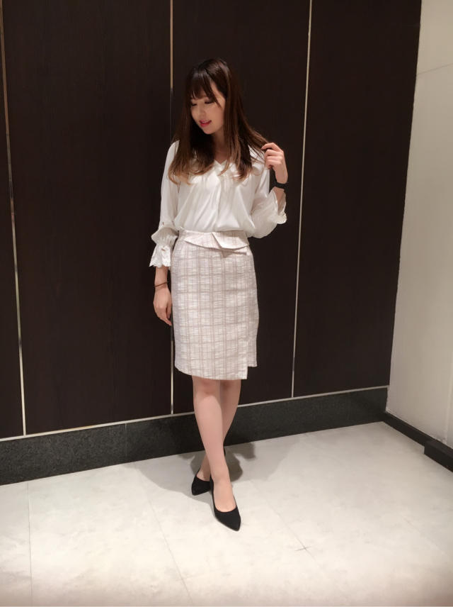 オフィス服にもオススメ♪新作ツイードタイトスカート♡