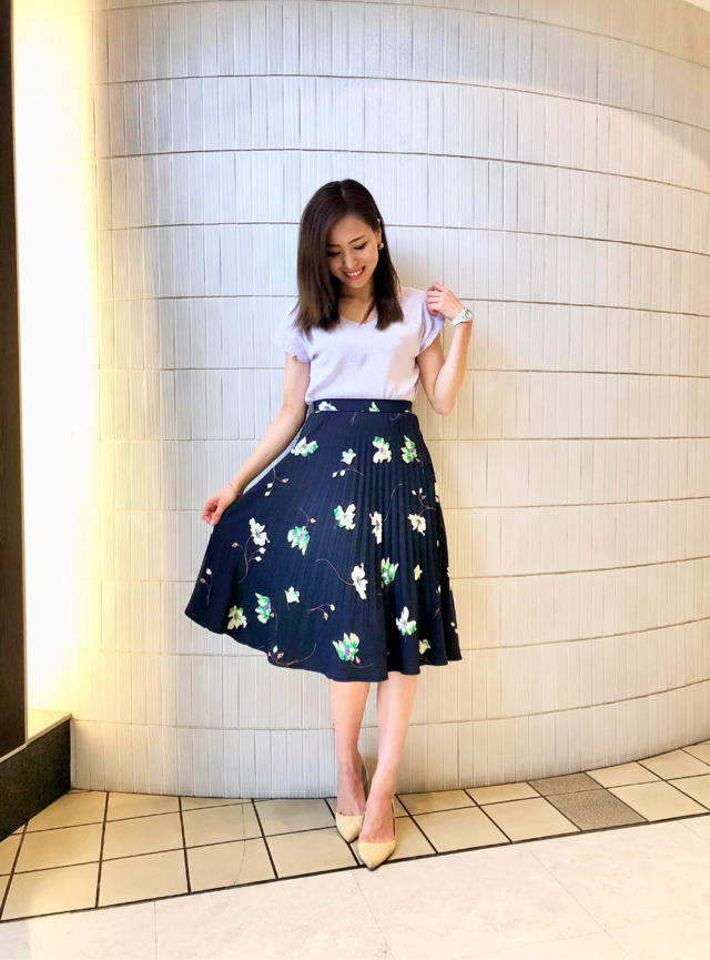 松戸店人気NO.1♡花柄プリーツコーデ♡♡