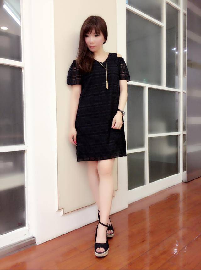 野内購入シアーチェックワンピース♡