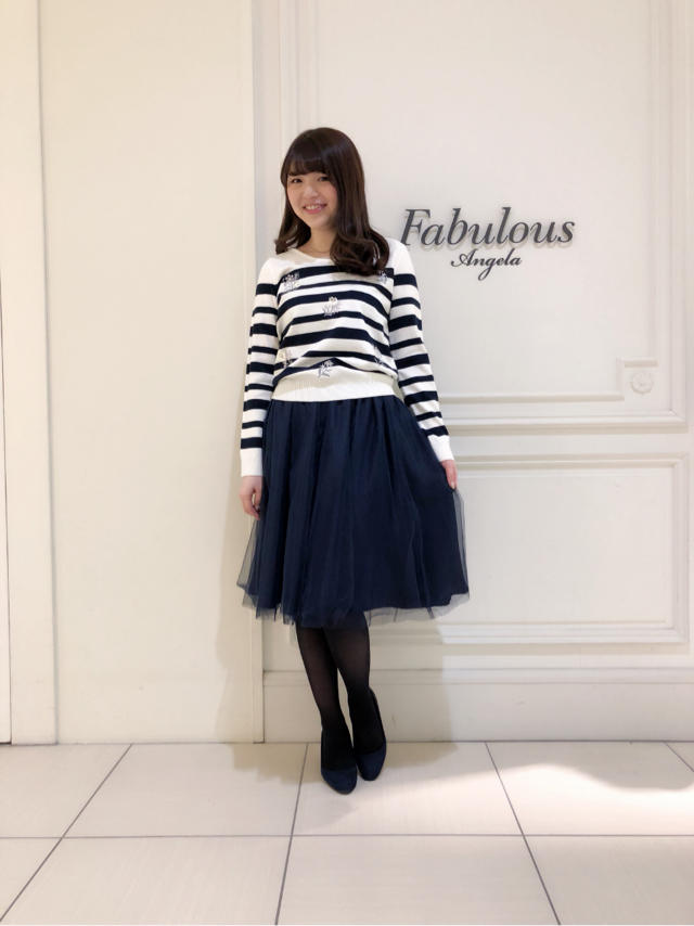 ふわっとチュールスカートでオシャレに♡