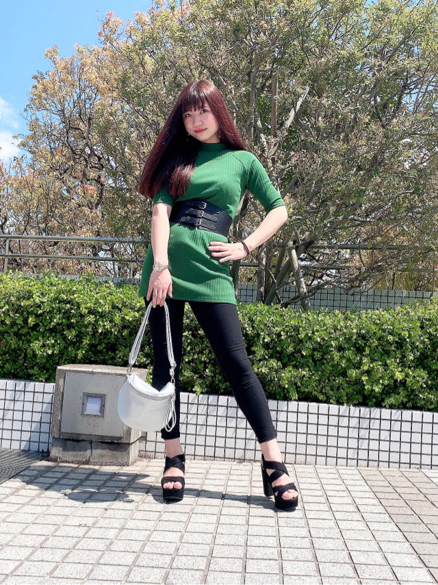 ベルト付きチュニック丈Tops♡あいり