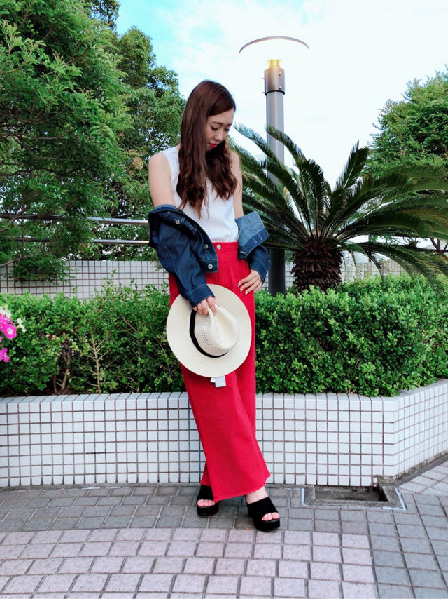 新作カラーデニムpants♡♡かなこ