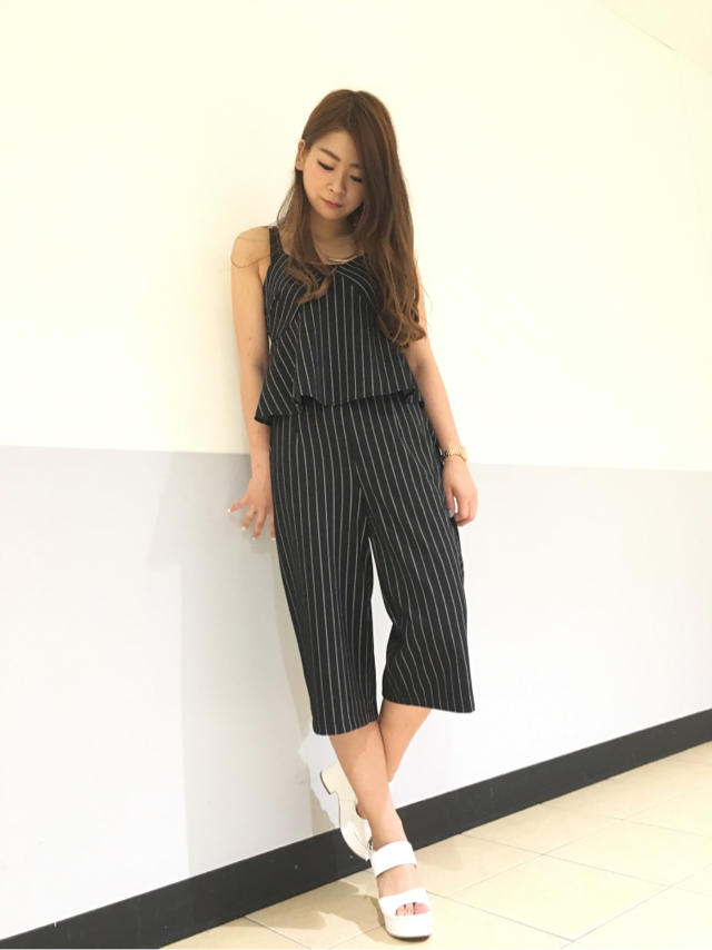 トレンド☆ペプラムキャミ×ワイドパンツ♪♪はるか