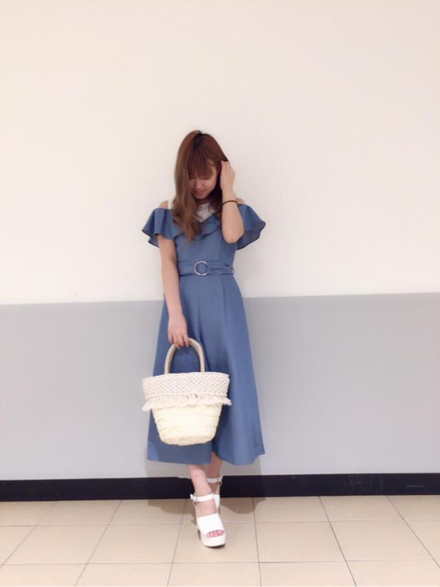レース×デニムでエレカジ♡ロンパース♡ひなこ