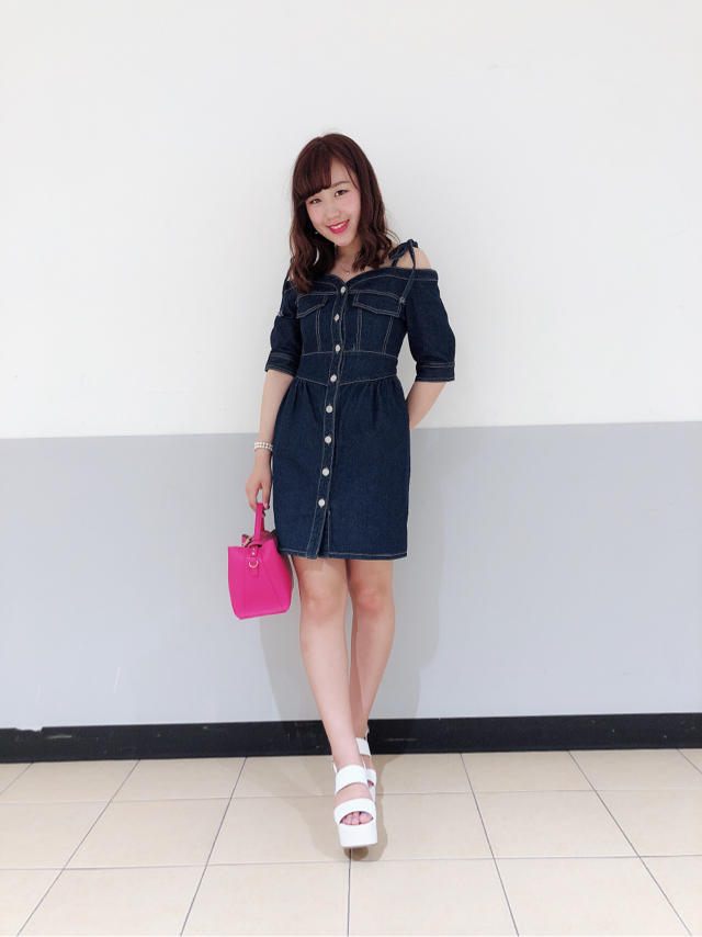 大人気商品再入荷!!デニムOP♡♡かなこ
