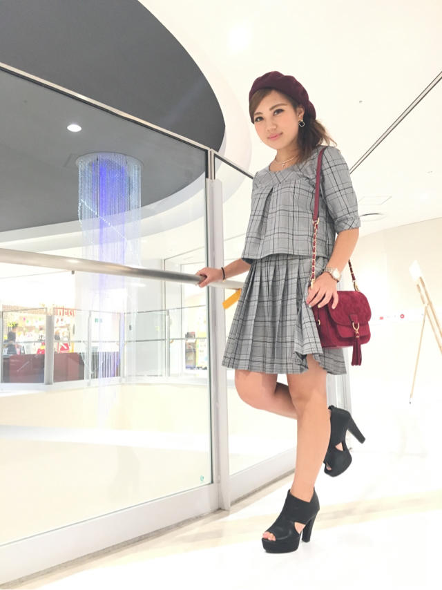 定番♡チェックセットアップ☆☆ひろ