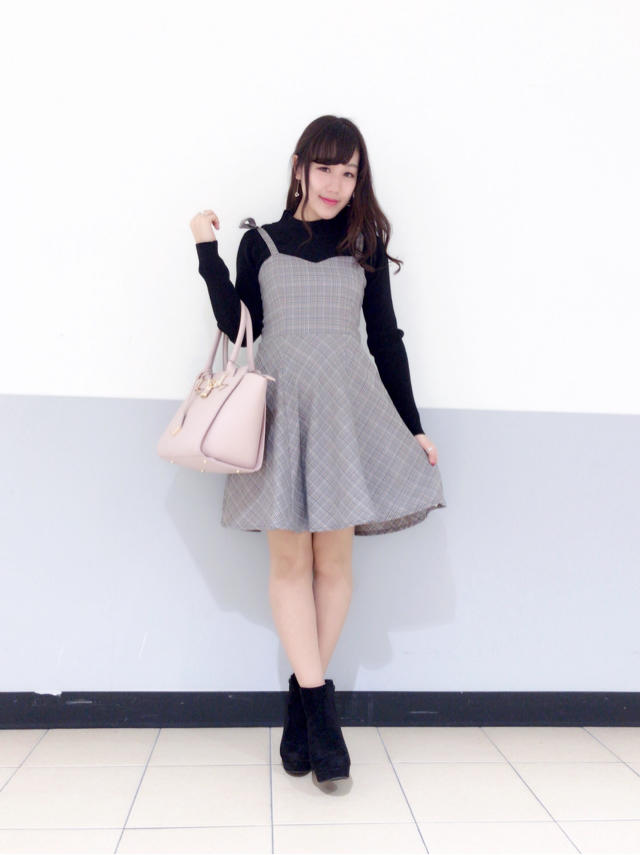 再入荷◡̈*グレンチェックワンピ♡♡かなこ
