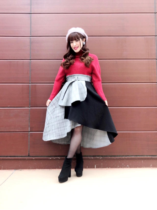 大人気チェックアシメskirtが再入荷！！！なつみ