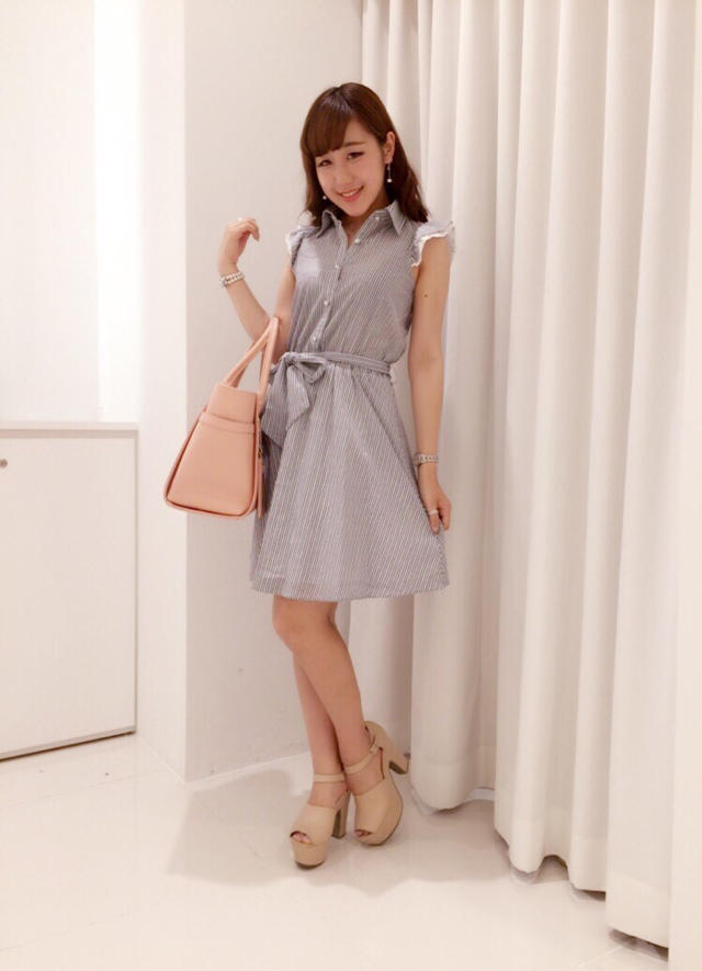 ワンピ特集②清楚系フリルワンピ❤︎かなこ