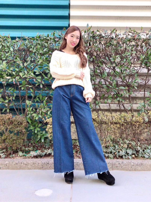 ざっくり編みで今年っぽく♡♡かなこ
