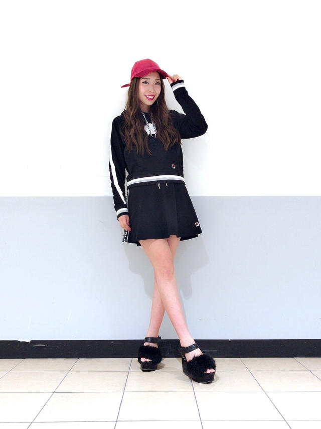 常泉店長購入♡トレーナー素材のFILAセットアップ♡ りさ