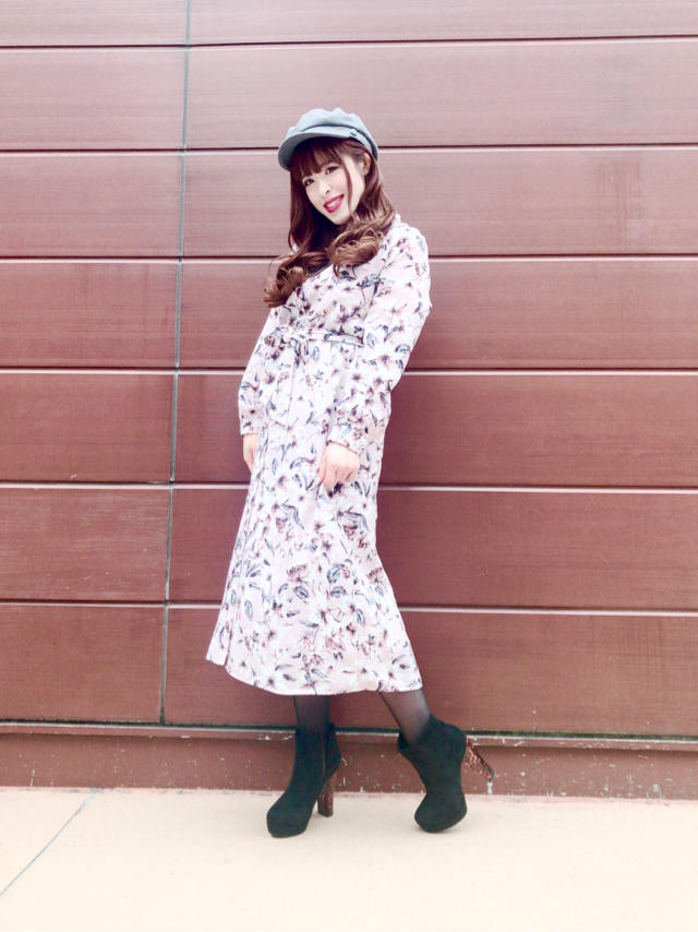 一枚でサマになるオリジナル花柄ガウンワンピースପ(⑅︎ˊᵕˋ⑅︎)ଓりさ