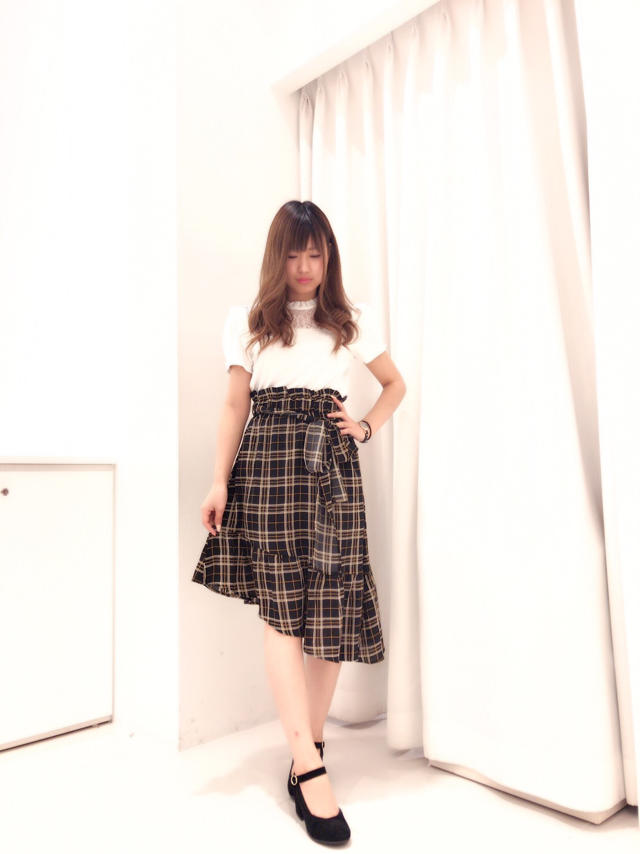 レース切り替えカットソー♡ひなこ