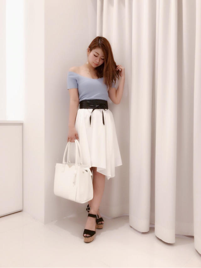 ワイドネックtops♥大人コーデ♥はるか