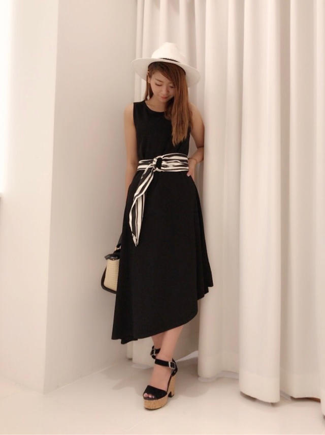 ベルトset☆人気のイレヘム裾ワンピ♥♥はるか