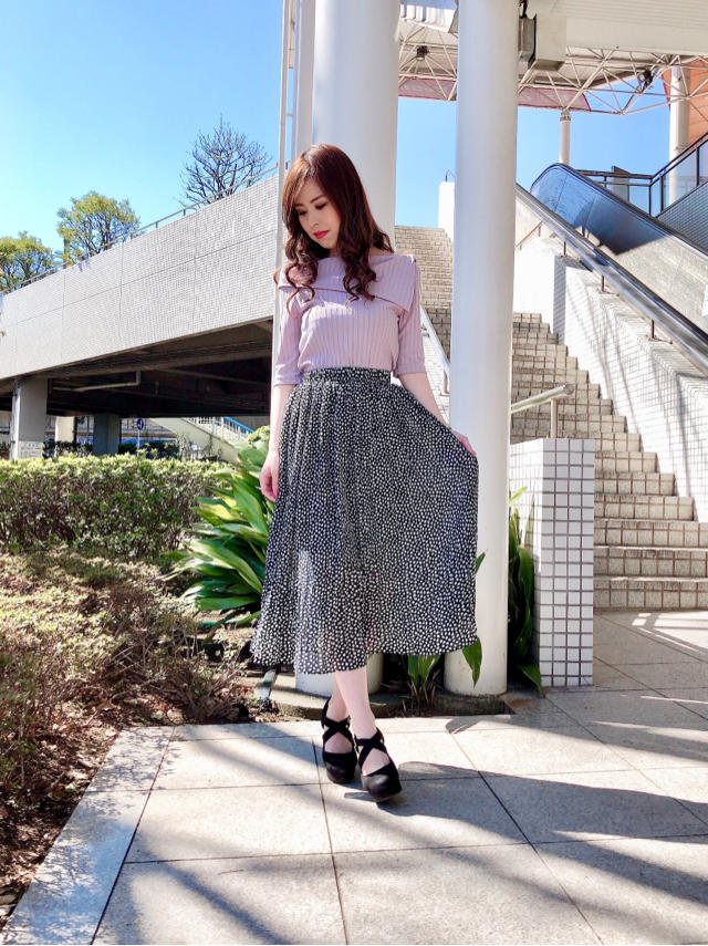 ミモレ丈ヒョウ柄スカート♡YUKIEチーフ店頭コーデ♡ちひろ