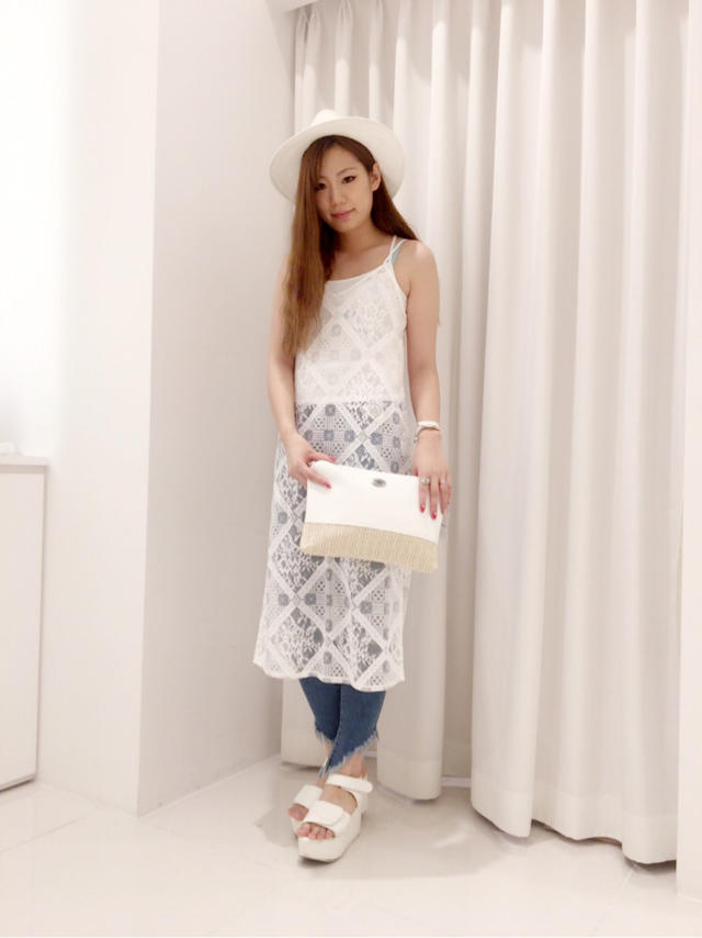 着やすさ抜群キャミ付きワンピ♡mika