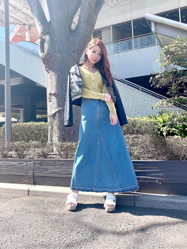 ベーシックなデザインで一枚あると便利！リブカーデTOPS♡ちひろ