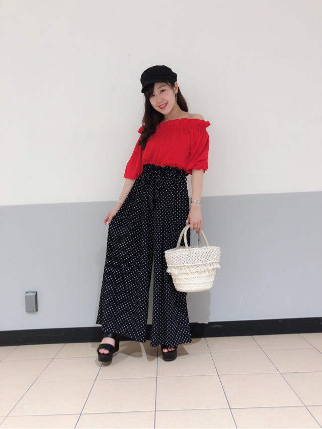 ailand掲載♡ドットワイドパンツ♡ Risa