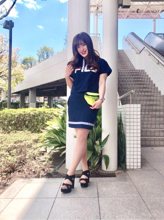 人気のFILAのセットアップ登場♡あいり