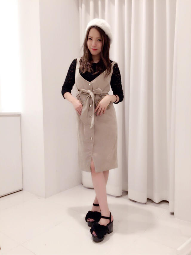 インナー付き♡ファー付きサロペット♡ひなこ