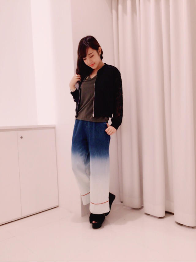 透け感が可愛い♡レースブルゾン♡ひなこ