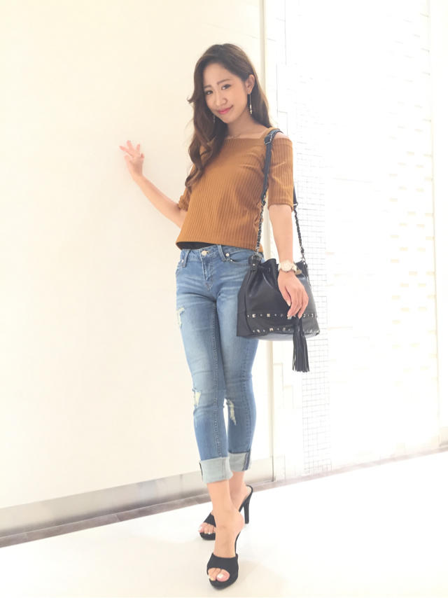 秋のデニムコーデ特集②Rina