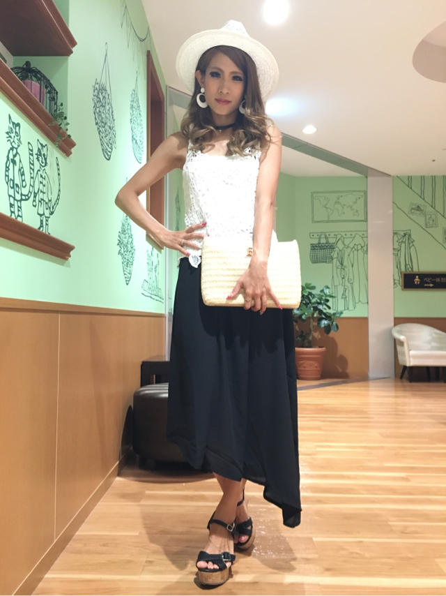 シフォンアシンメトリースカート♡みゆ